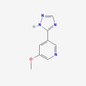 3-Methoxy-5-(1H-1,2,4-triazol-5-yl)pyridine