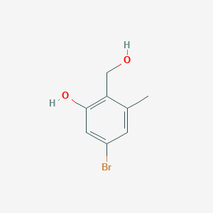 5-Bromo-2-(hydroxymethyl)-3-methylphenol