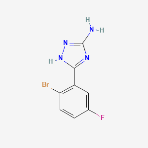 5-Amino-3-(2-bromo-5-fluorophenyl)-1H-1,2,4-triazole