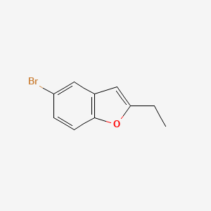 molecular formula C10H9BrO B1366893 5-溴-2-乙基苯并呋喃 CAS No. 39178-60-4