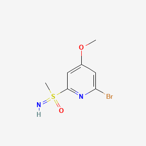 2-Bromo-4-methoxy-6-(S-methylsulfonimidoyl)pyridine