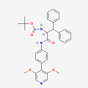 (S)-2-(Boc-amino)-N-[4-(3,5-dimethoxy-4-pyridyl)phenyl]-3,3-diphenylpropanamide