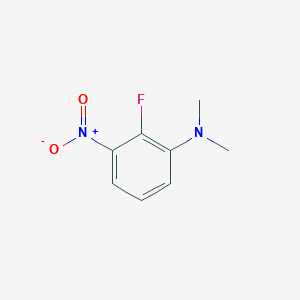 molecular formula C8H9FN2O2 B13668997 2-Fluoro-N,N-dimethyl-3-nitroaniline 