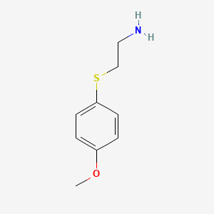 molecular formula C9H13NOS B1366907 乙胺，2-[(4-甲氧基苯基)硫代]- CAS No. 36155-36-9