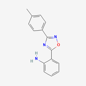 B1366908 2-[3-(4-Methylphenyl)-1,2,4-oxadiazol-5-YL]aniline CAS No. 58589-02-9