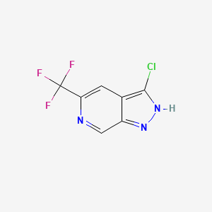 3-Chloro-5-(trifluoromethyl)-1H-pyrazolo[3,4-c]pyridine