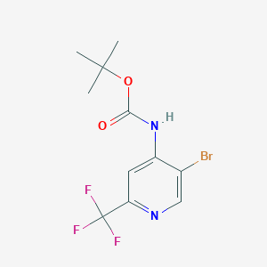 tert-Butyl (5-bromo-2-(trifluoromethyl)pyridin-4-yl)carbamate