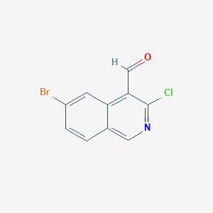 6-Bromo-3-chloroisoquinoline-4-carbaldehyde