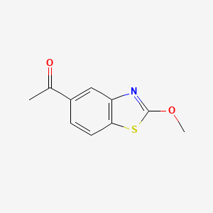 molecular formula C10H9NO2S B13669167 1-(2-Methoxybenzo[d]thiazol-5-yl)ethanone 