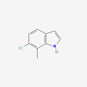 molecular formula C9H8ClN B1366917 6-氯-7-甲基-1H-吲哚 CAS No. 57817-09-1