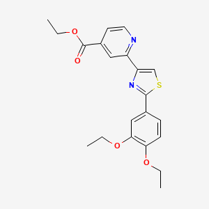 Ethyl 2-(2-(3,4-diethoxyphenyl)thiazol-4-yl)isonicotinate