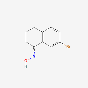 molecular formula C10H10BrNO B13669186 7-bromo-3,4-dihydronaphthalen-1(2H)-one oxime 