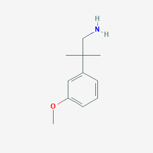 molecular formula C11H17NO B1366922 2-(3-甲氧基苯基)-2-甲基丙烷-1-胺 CAS No. 60812-46-6