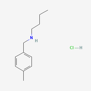 molecular formula C12H20ClN B1366925 盐酸 N-(4-甲基苄基)-1-丁胺 CAS No. 16183-22-5