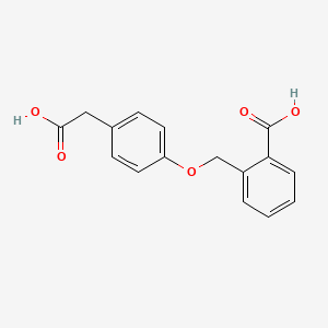 molecular formula C16H14O5 B1366930 2-((4-(羧甲基)苯氧基)甲基)苯甲酸 CAS No. 55453-89-9