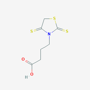 molecular formula C7H9NO2S3 B1366933 4-(2,4-Dithioxo-1,3-thiazolidin-3-yl)butanoic acid CAS No. 60708-95-4