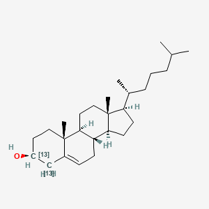 molecular formula C27H46O B1366941 Cholesterol-3,4-13C2 CAS No. 78887-48-6