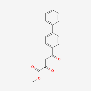 molecular formula C17H14O4 B1366965 4-(1,1'-联苯-4-基)-2,4-二氧代丁酸甲酯 CAS No. 63656-27-9