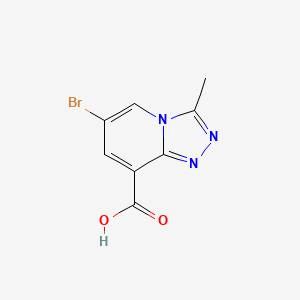 6-Bromo-3-methyl-[1,2,4]triazolo[4,3-a]pyridine-8-carboxylic Acid