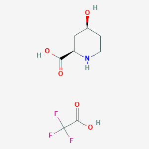 (2R,4S)-4-hydroxypiperidine-2-carboxylic acid;2,2,2-trifluoroacetic acid