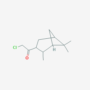molecular formula C12H19ClO B136697 2-Chloro-1-(2,6,6-trimethylbicyclo[3.1.1]heptan-3-yl)ethan-1-one CAS No. 156801-33-1