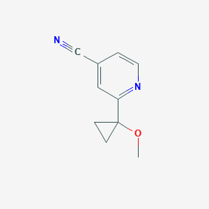 2-(1-Methoxycyclopropyl)isonicotinonitrile