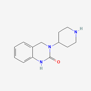 molecular formula C13H17N3O B1366972 3-(Piperidin-4-YL)-3,4-dihydroquinazolin-2(1H)-one CAS No. 79098-75-2