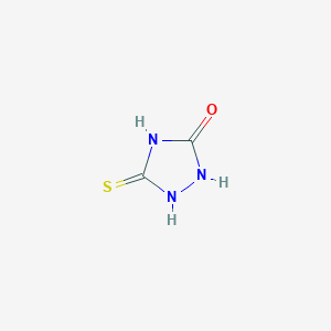 molecular formula C2H3N3OS B1367001 5-Mercapto-4h-1,2,4-triazol-3-ol CAS No. 503-89-9
