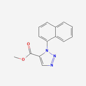 molecular formula C14H11N3O2 B13670210 Methyl 1-(naphthalen-1-yl)-1H-1,2,3-triazole-5-carboxylate 