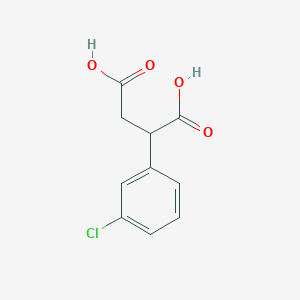 molecular formula C10H9ClO4 B1367022 2-(3-氯苯基)琥珀酸 CAS No. 66041-28-9