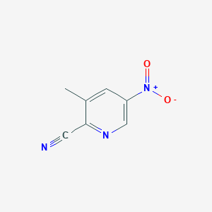 molecular formula C7H5N3O2 B1367026 3-甲基-5-硝基吡啶-3-腈 CAS No. 65169-63-3