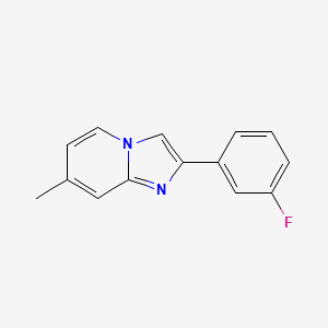 2-(3-Fluorophenyl)-7-methylimidazo[1,2-a]pyridine