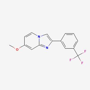 7-Methoxy-2-[3-(trifluoromethyl)phenyl]imidazo[1,2-a]pyridine