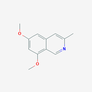 molecular formula C12H13NO2 B13670398 6,8-Dimethoxy-3-methylisoquinoline 