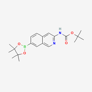 tert-Butyl (7-(4,4,5,5-tetramethyl-1,3,2-dioxaborolan-2-yl)isoquinolin-3-yl)carbamate