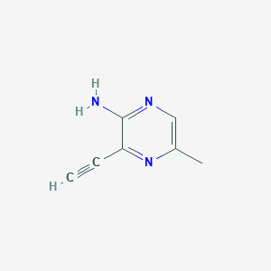 2-Amino-3-ethynyl-5-methylpyrazine