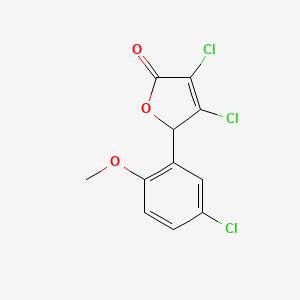 3,4-Dichloro-5-(5-chloro-2-methoxyphenyl)furan-2(5H)-one