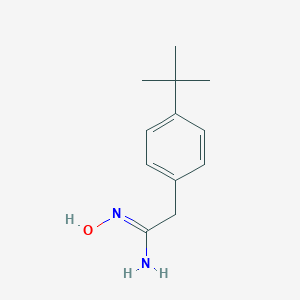 molecular formula C12H18N2O B136706 2-(4-Tert-butylphenyl)-N'-hydroxyethanimidamide CAS No. 158872-88-9
