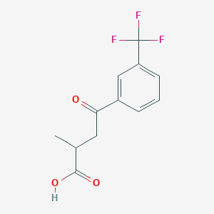 B1367066 2-Methyl-4-oxo-4-(3-(trifluoromethyl)phenyl)butanoic acid CAS No. 66549-17-5