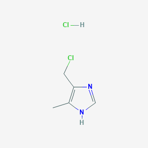 molecular formula C5H8Cl2N2 B1367069 5-(氯甲基)-4-甲基-1H-咪唑盐酸盐 CAS No. 51605-33-5
