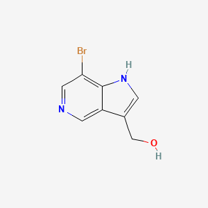 molecular formula C8H7BrN2O B13670708 (7-Bromo-1H-pyrrolo[3,2-c]pyridin-3-yl)methanol 