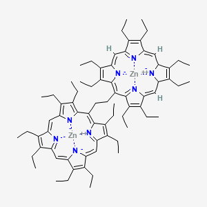 molecular formula C74H92N8Zn2 B13670757 [|I-[[5,5'-(1,2-Ethanediyl)bis[2,3,7,8,12,13,17,18-octaethyl-21H,23H-porphinato-|EN21,|EN22,|EN23,|EN24]](4-)]]zinc 