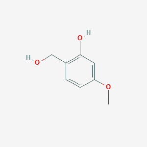 molecular formula C8H10O3 B1367087 2-(Hydroxymethyl)-5-methoxyphenol CAS No. 59648-29-2