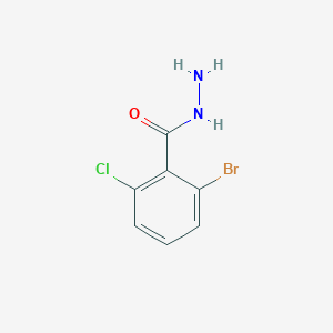 molecular formula C7H6BrClN2O B13670913 2-Bromo-6-chlorobenzohydrazide 