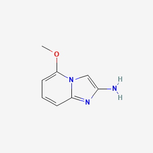 molecular formula C8H9N3O B13670934 5-Methoxyimidazo[1,2-a]pyridin-2-amine 