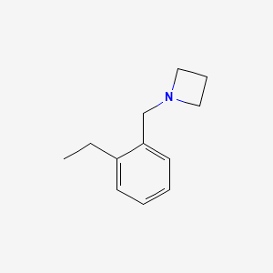 molecular formula C12H17N B13670944 1-(2-Ethylbenzyl)azetidine 