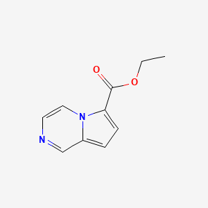 molecular formula C10H10N2O2 B13670999 Ethyl pyrrolo[1,2-a]pyrazine-6-carboxylate 