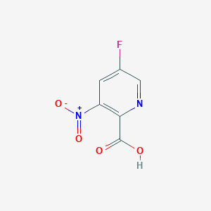 molecular formula C6H3FN2O4 B13671023 5-Fluoro-3-nitropicolinic acid 