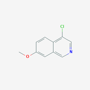 molecular formula C10H8ClNO B13671036 4-Chloro-7-methoxyisoquinoline 