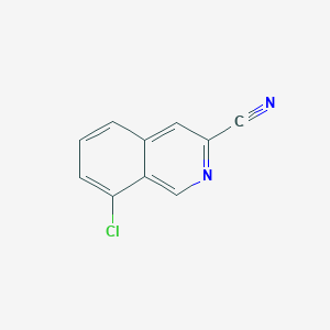 molecular formula C10H5ClN2 B13671044 8-Chloroisoquinoline-3-carbonitrile 